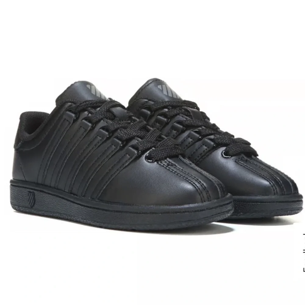 K-Swiss Classic VN Low Infant Size 3 Black Sneakers 27321-968-M Excellent